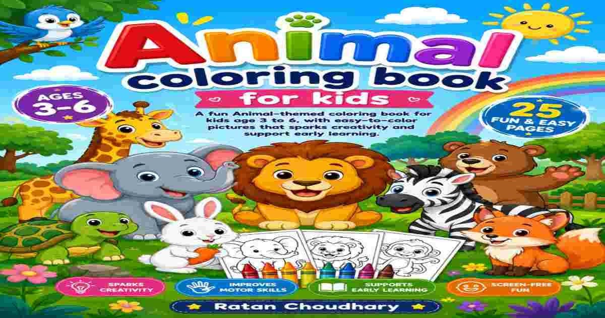 My Animals Coloring And Activity book For Kids Ages 3-6
