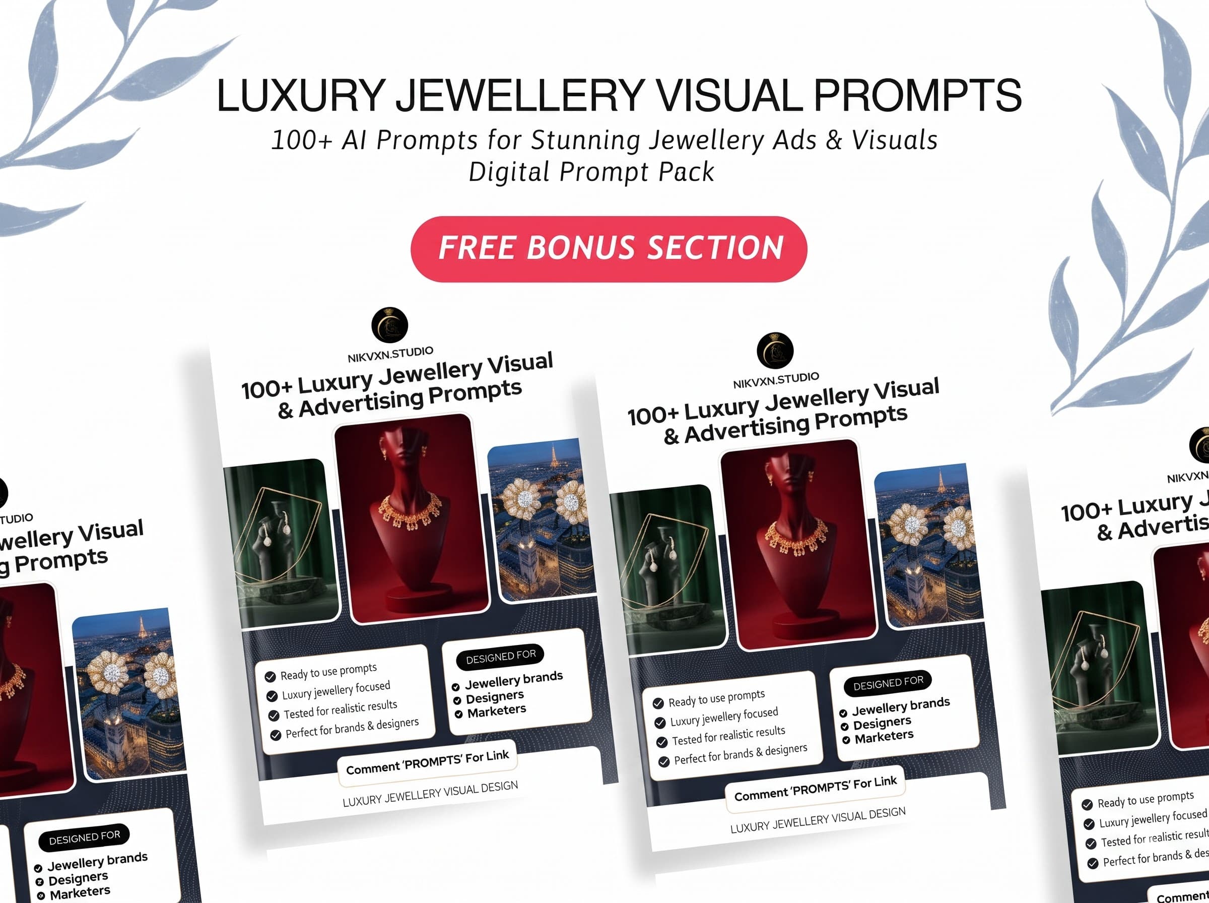 LUXURY JEWELLERY VISUAL PROMPTS